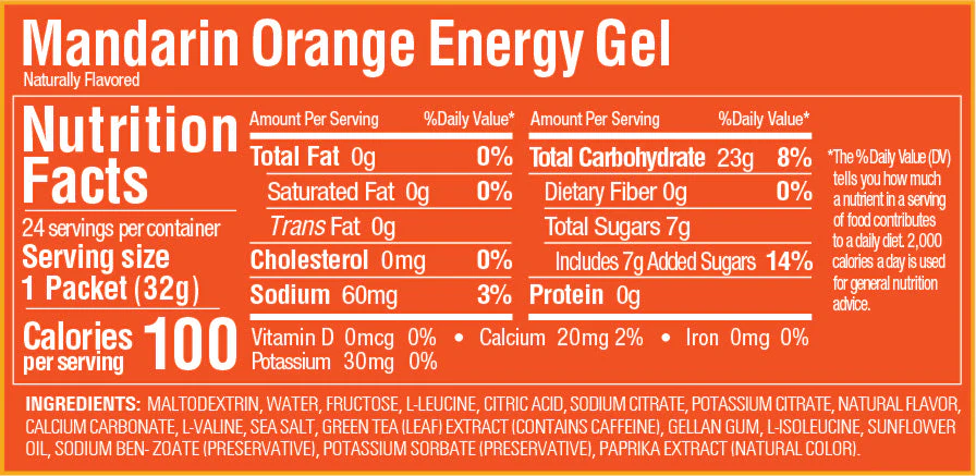 Energy Gel - Mandarin Orange - Image 2
