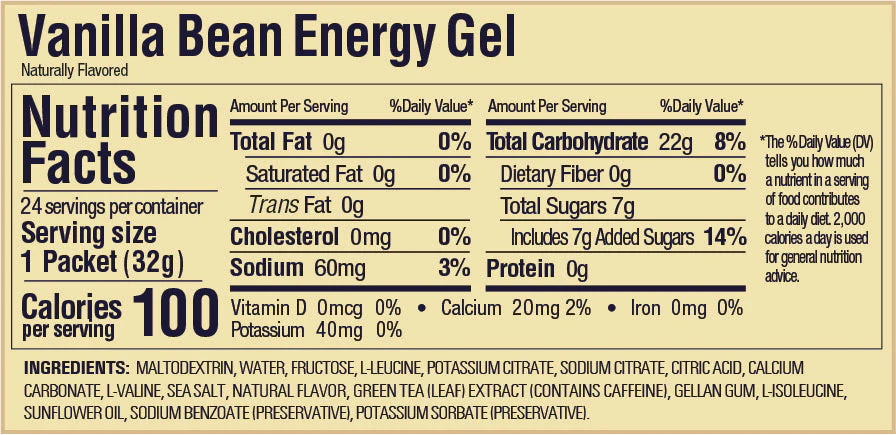 Energy Gel - Vanilla Bean - Image 2