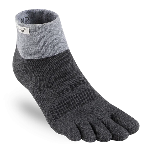 All Gender Trail Mid-Weight Mini Crew Sock - Granite