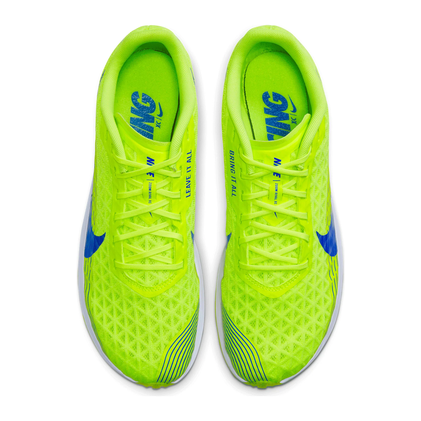 All Gender Zoom Rival XC 2019 Spike - Volt/Racer Blue/White - Image 5
