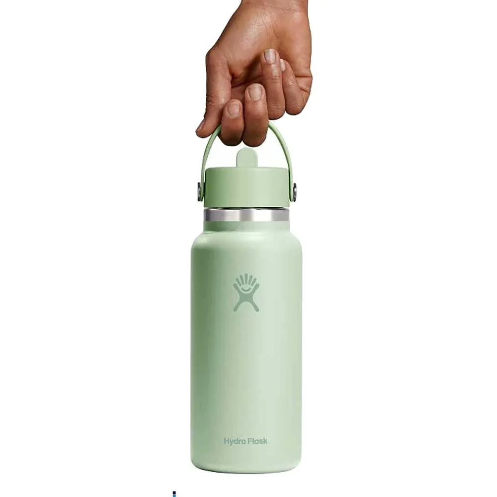 32 oz Wide Mouth with Flex Straw Cap - Aloe - Image 2