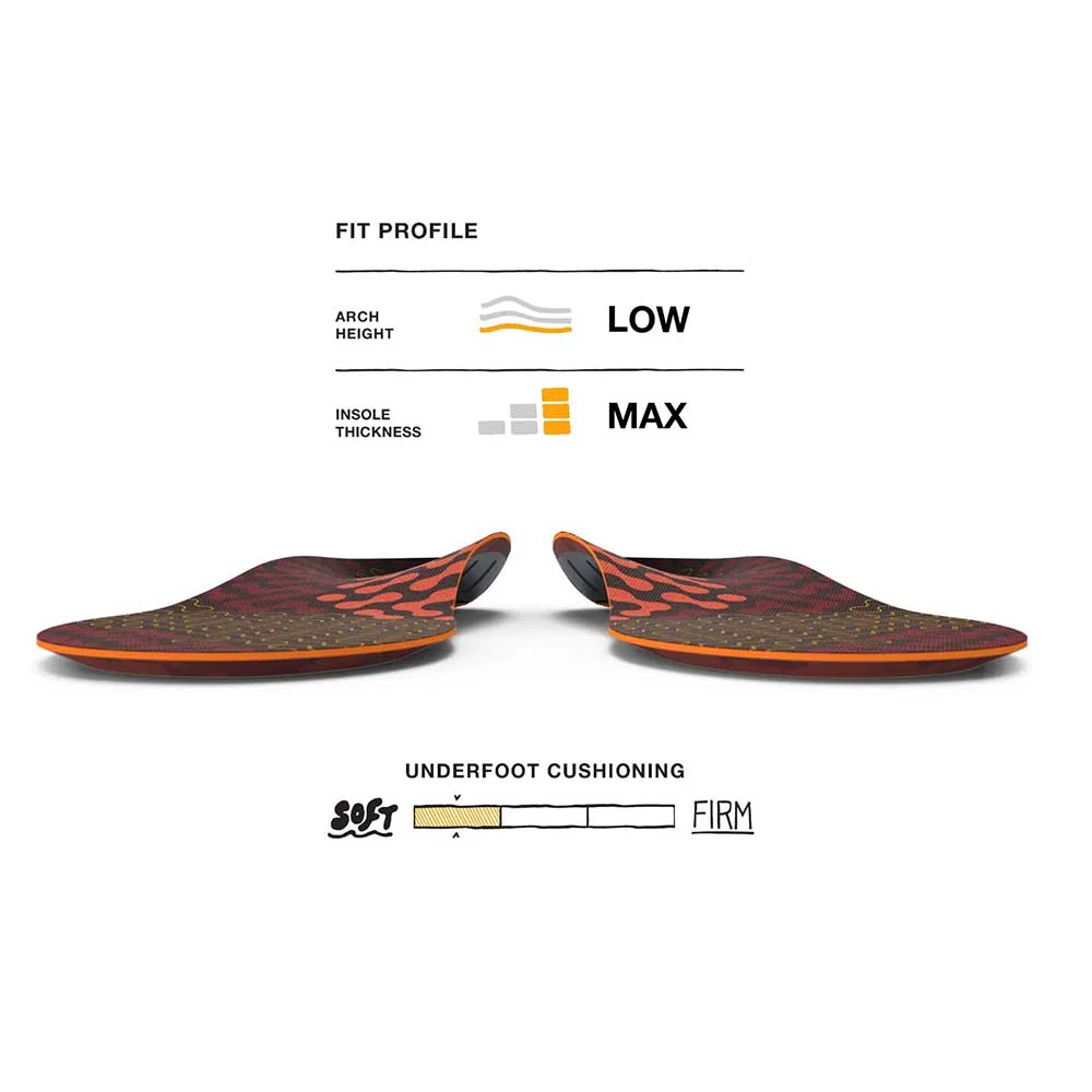 Run Cushion Low Arch Insole - Tandoori Spice - Image 3