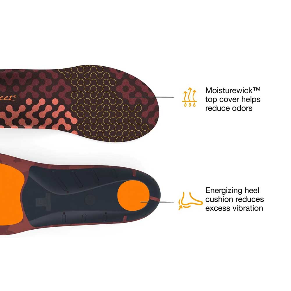 Run Cushion Low Arch Insole - Tandoori Spice - Image 4