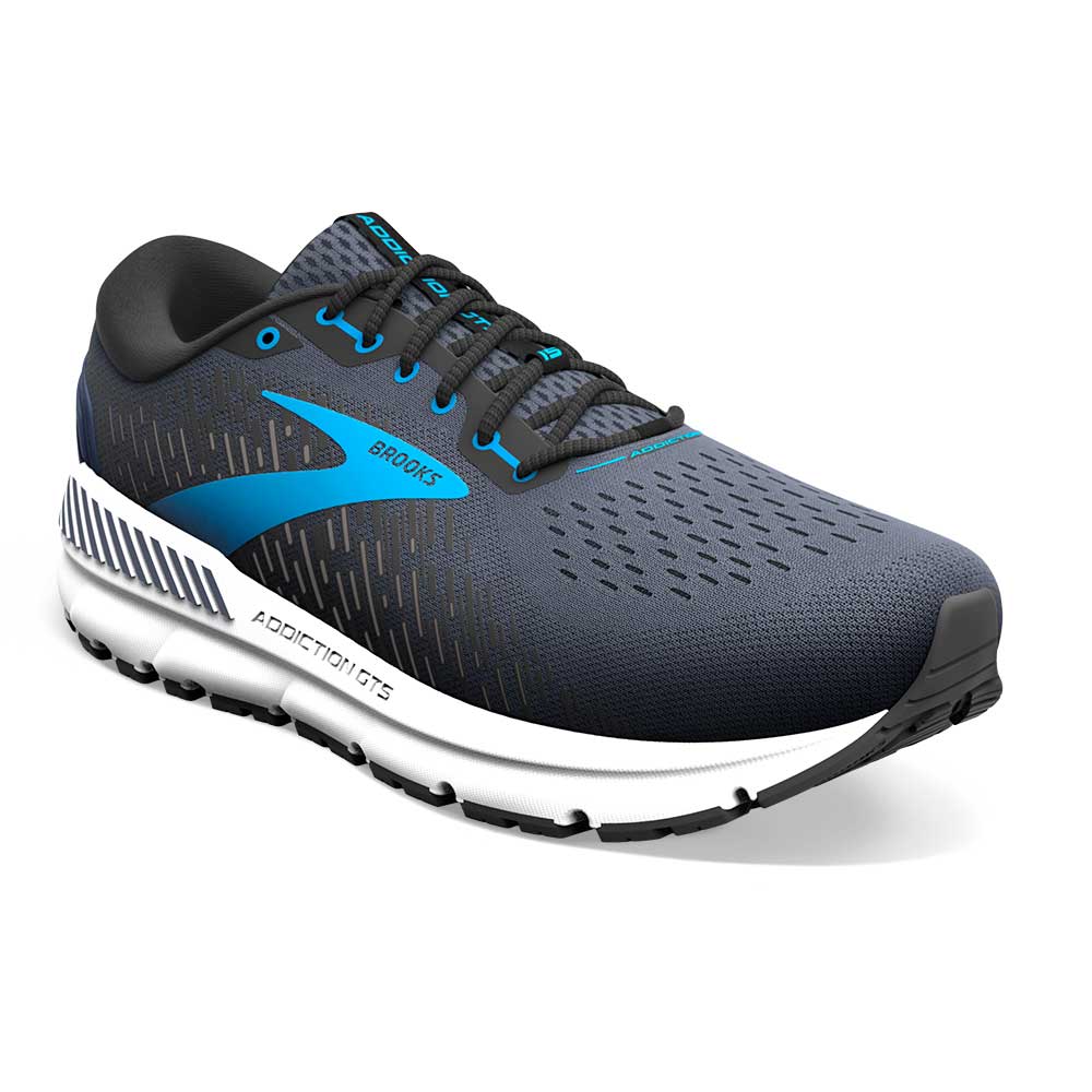 Men's Addiction GTS 15 Running Shoe- India Ink/Black/Blue- Narrow (B) - Image 2