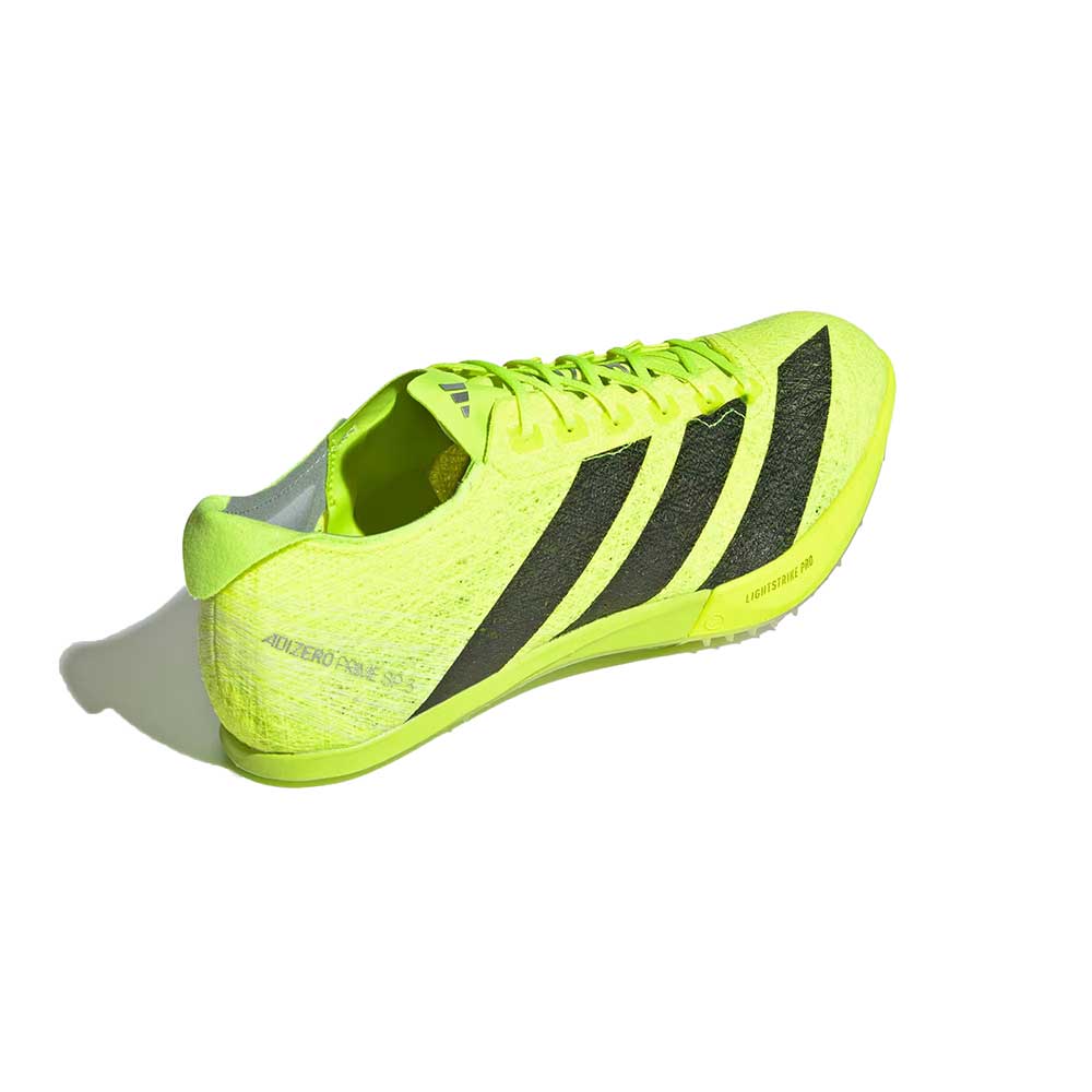 All Gender Adizero Prime SP 3 Strung Track Spike - Lucid Lemon/Core Black/Halo Silver - Regular (D) - Image 2