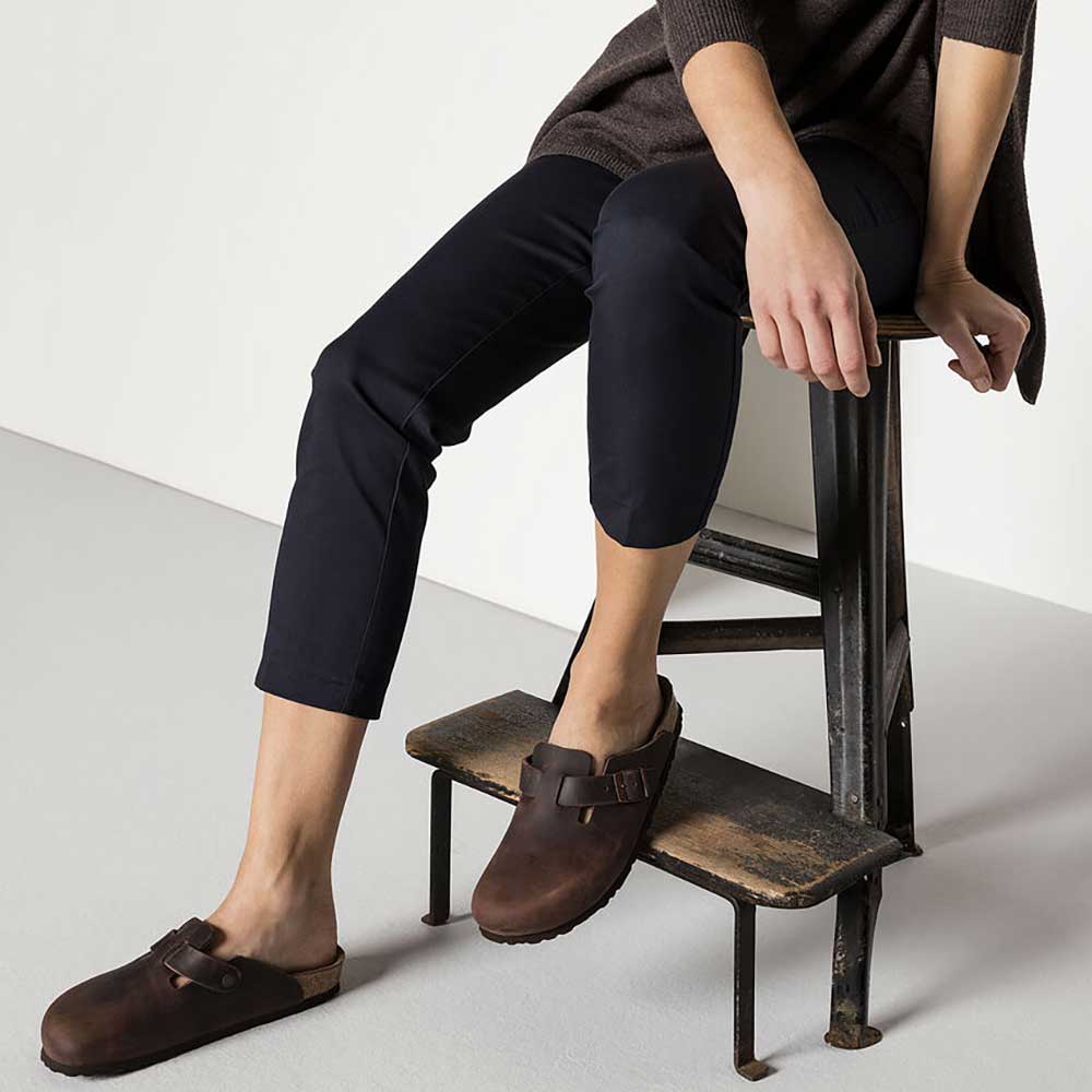 Boston Soft Footbed Oiled Leather Clog - Habana - Regular/Wide (D) - Image 6