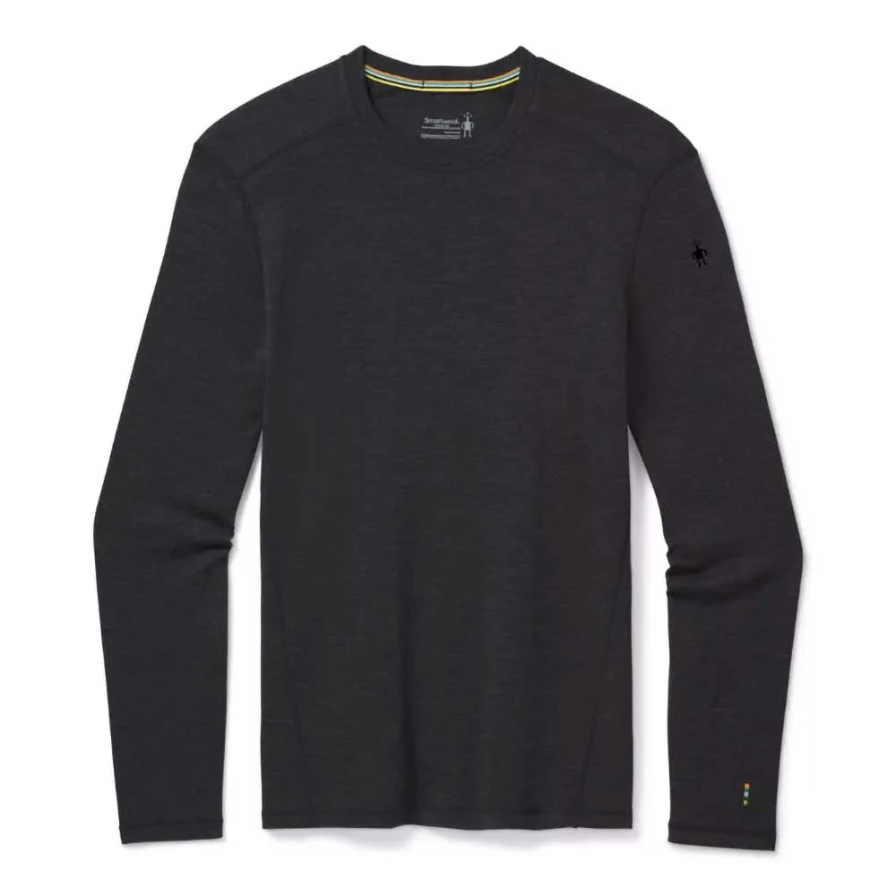 Men's Classic Thermal Merino Base Layer Crew - Charcoal Heather
