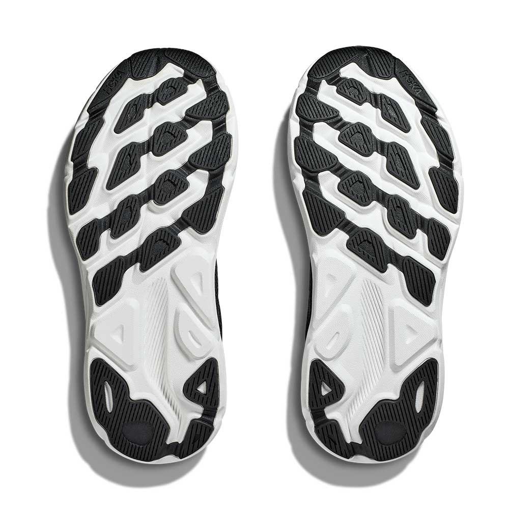 Men's Clifton 9 Running Shoe - Black/White - Image 8