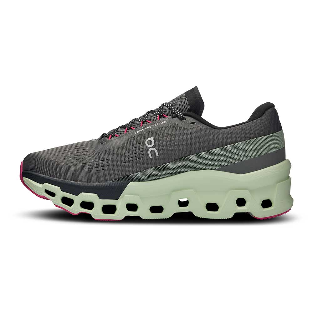 Men's Cloudmonster 2 Running Shoe - Asphalt/Lima - Regular (D) - Image 3