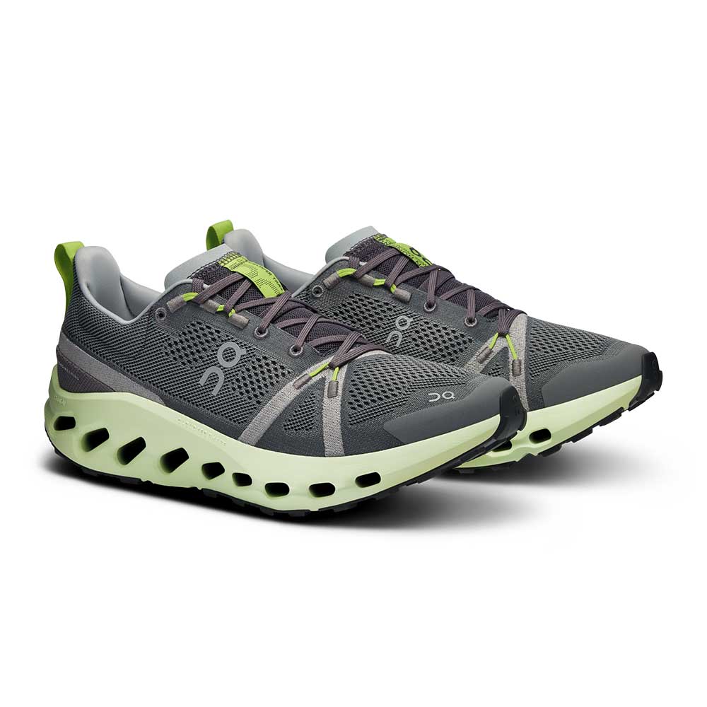 Men's Cloudsurfer Trail Running Shoe - Iron/Lima - Regular (D) - Image 2