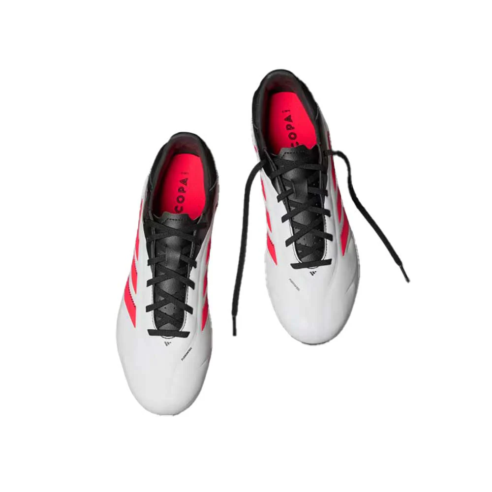Men's Copa Pure III League FG Soccer Cleat - Cloud White/Lucid Red/Core Black - Regular (D) - Image 3