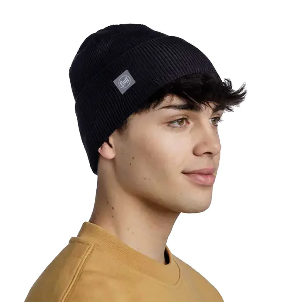 CrossKnit Beanie - Solid Black - Image 2