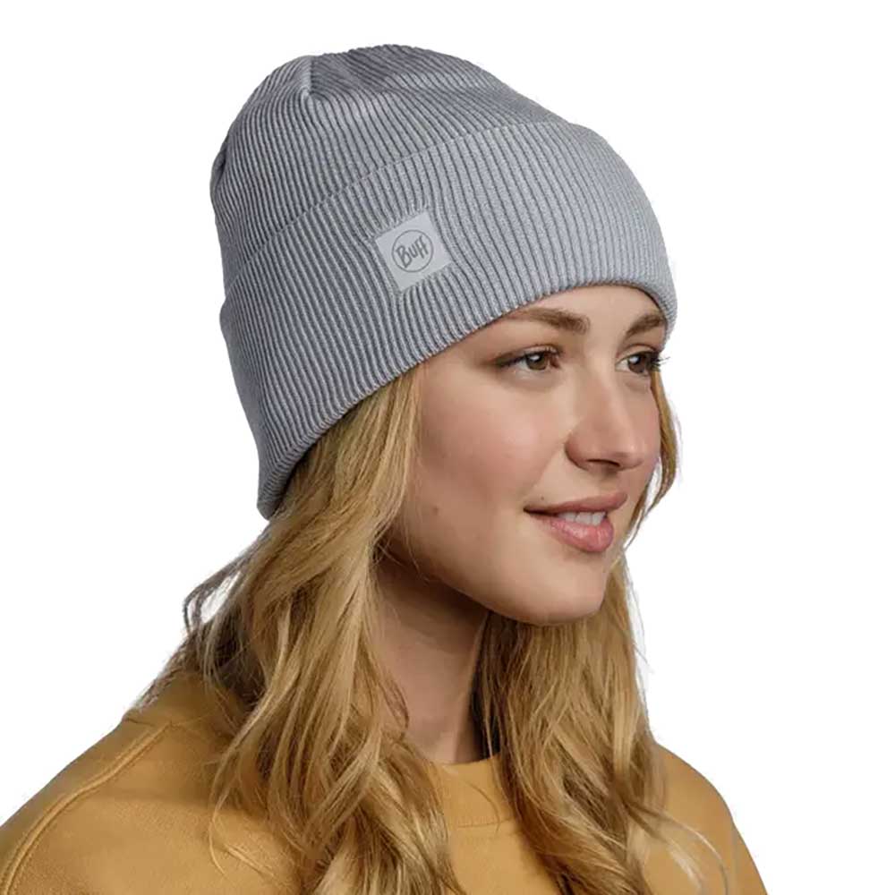 CrossKnit Beanie - Solid Light Grey - Image 2