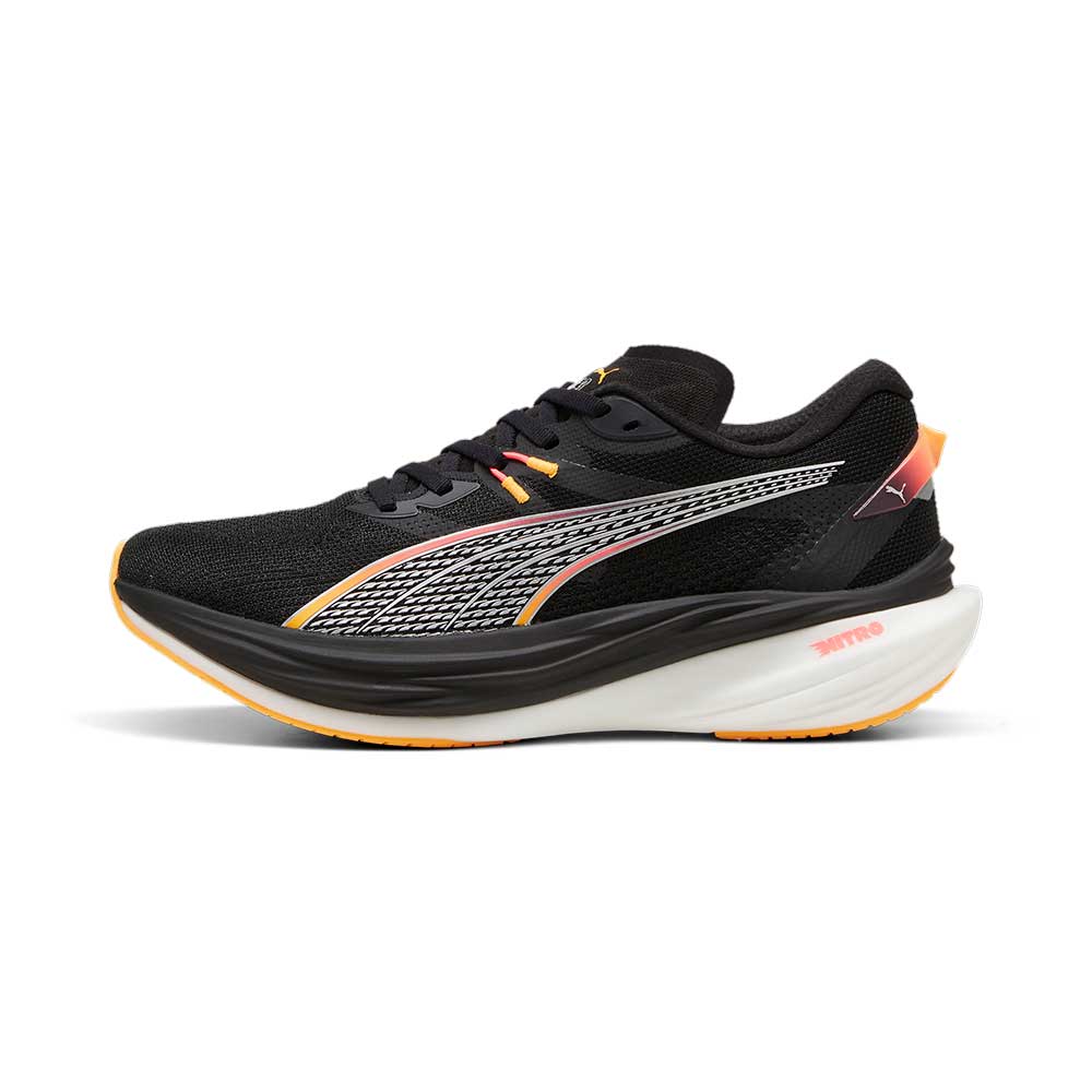 Men's Deviate Nitro 3 Running Shoe - PUMA Black-Sun Stream - Regular (D) - Image 2