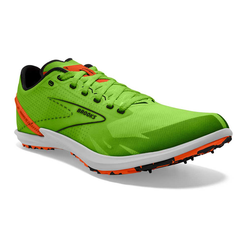All Gender Draft XC Spikeless Cross Country Shoe - Green Gecko/Red Orange/White - Regular (D) - Image 2