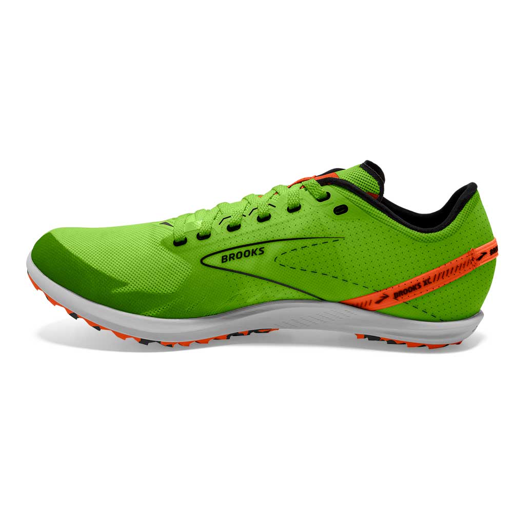 All Gender Draft XC Spikeless Cross Country Shoe - Green Gecko/Red Orange/White - Regular (D) - Image 3