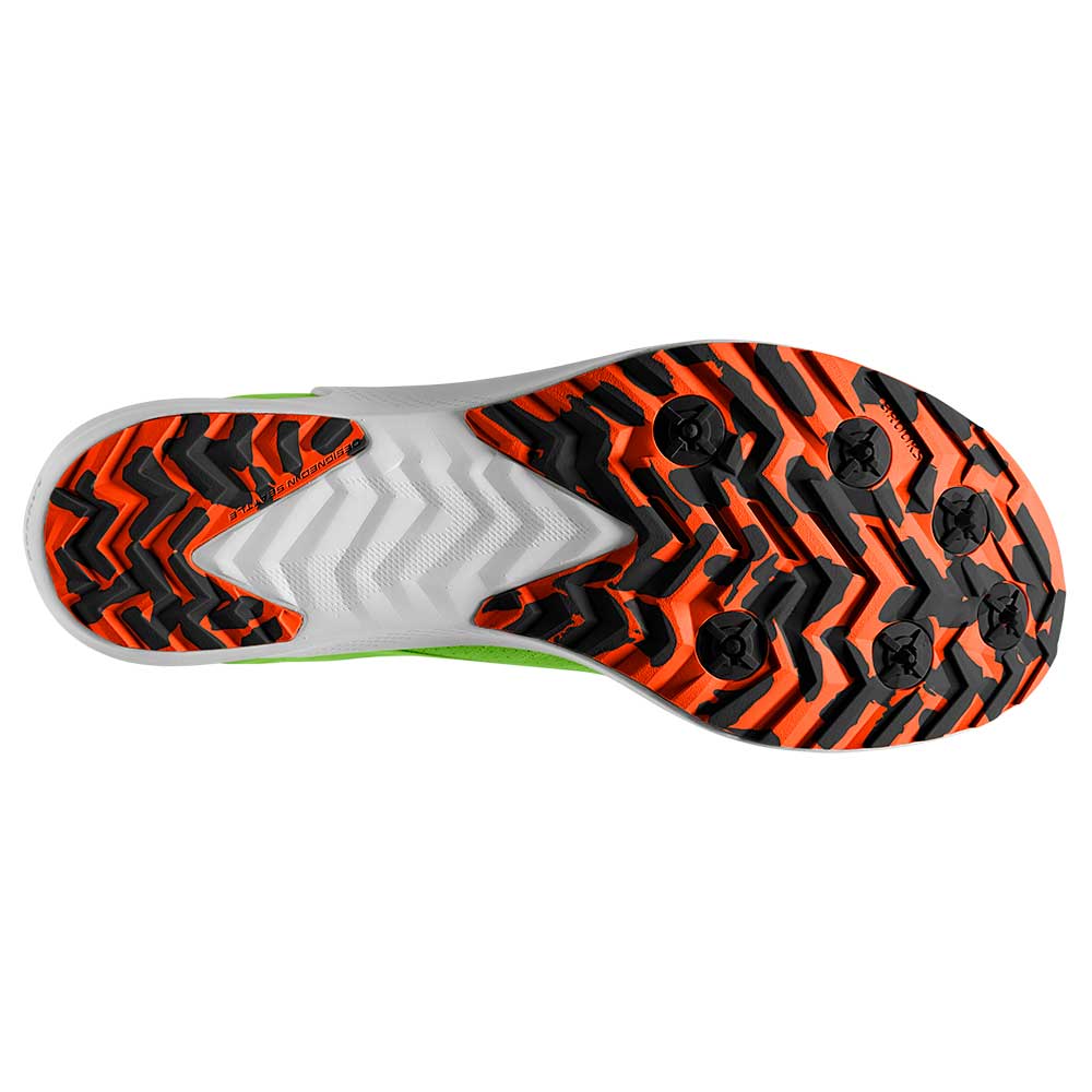 All Gender Draft XC Spikeless Cross Country Shoe - Green Gecko/Red Orange/White - Regular (D) - Image 5