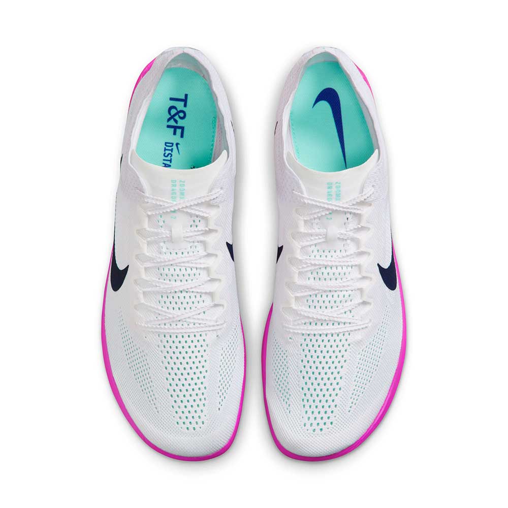 Dragonfly 2 Track Spike - White/Obsidian/Hyper Turquoise/Fire Pink - Regular (D) - Image 4
