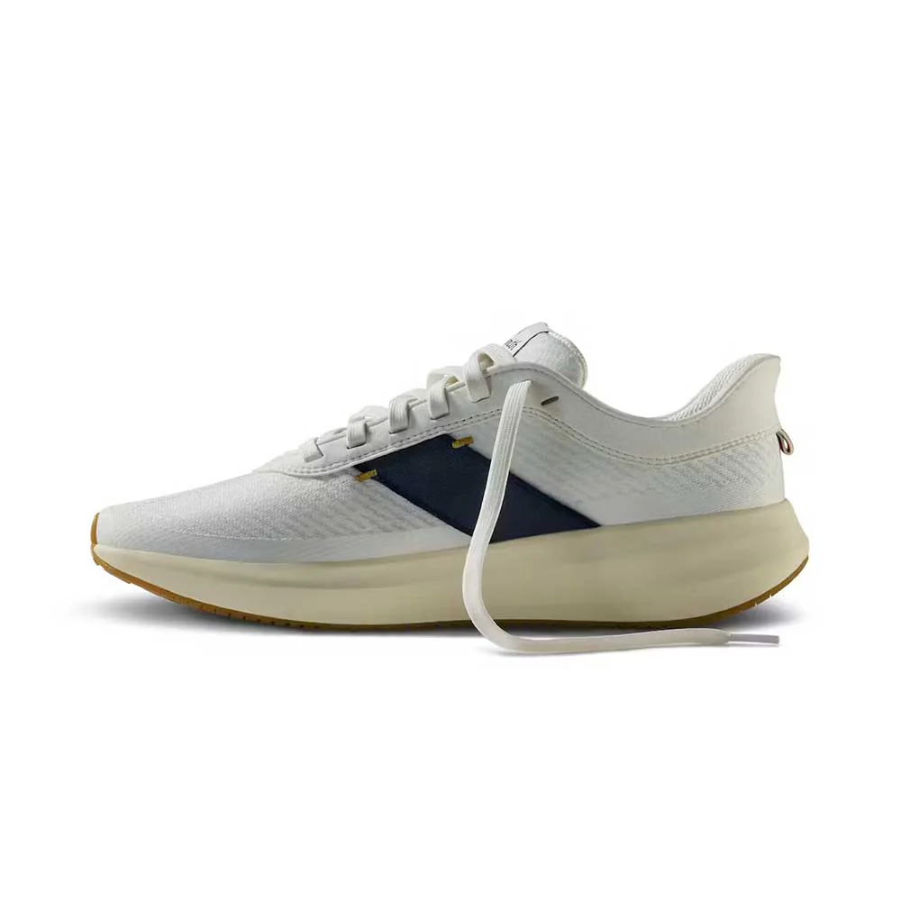 All Gender Eliot Runner Running Shoe - Ivory/ Navy - Regular (D) - Image 3