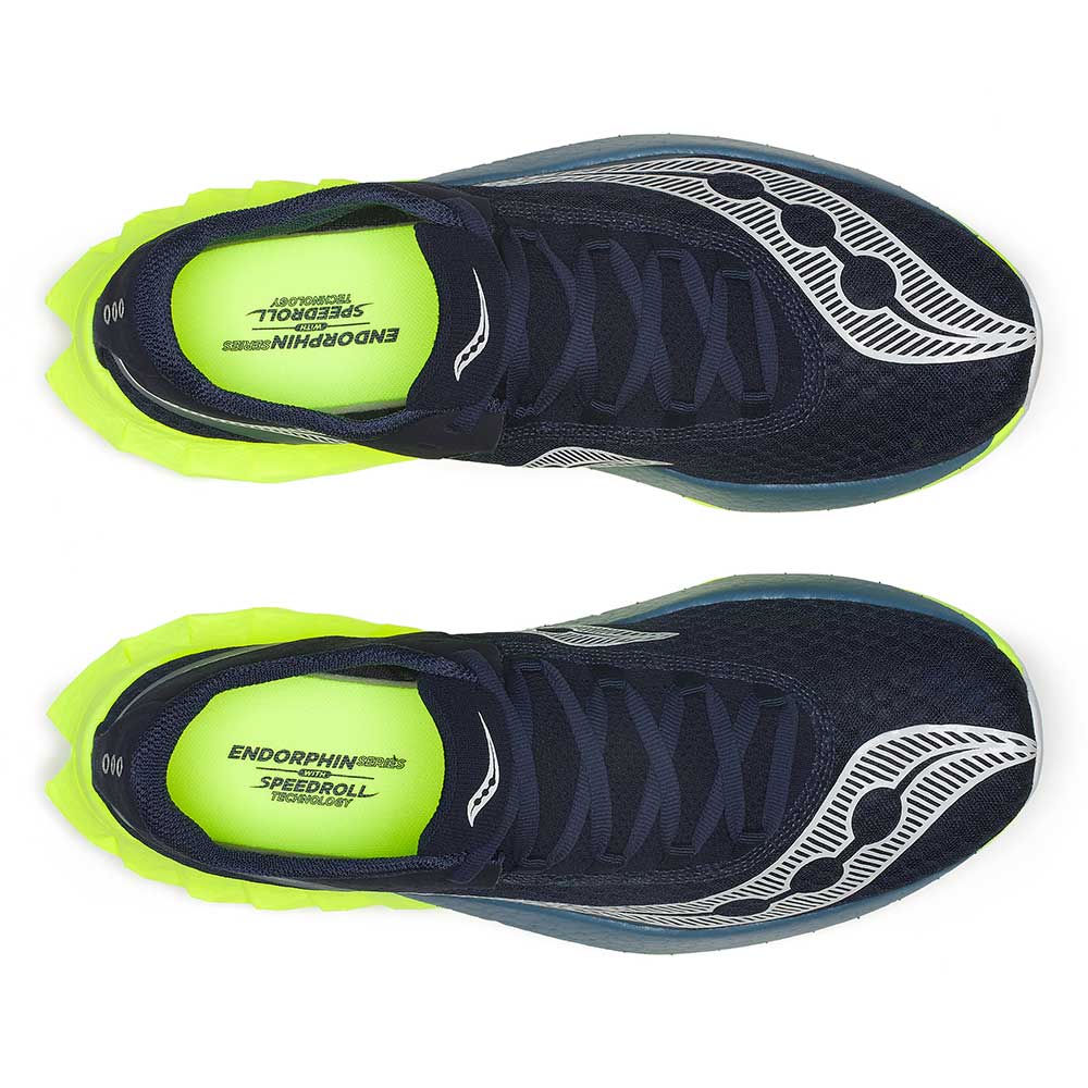 Men's Endorphin Pro 4 Running Shoe - Navy/Citron - Regular (D) - Image 5