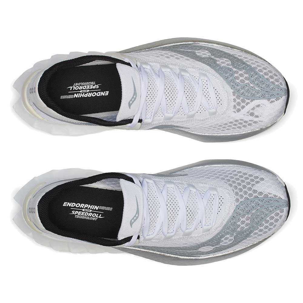 Men's Endorphin Pro 4 Running Shoe - White/Silver - Regular (D) - Image 5