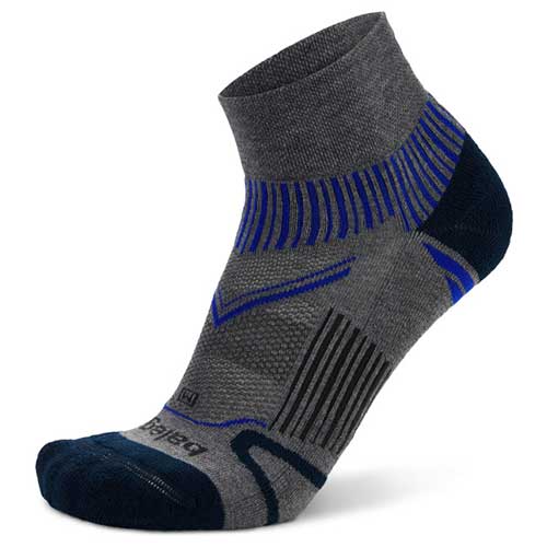 All Gender Enduro Quarter Socks - Grey Heather/Ink - Image 2