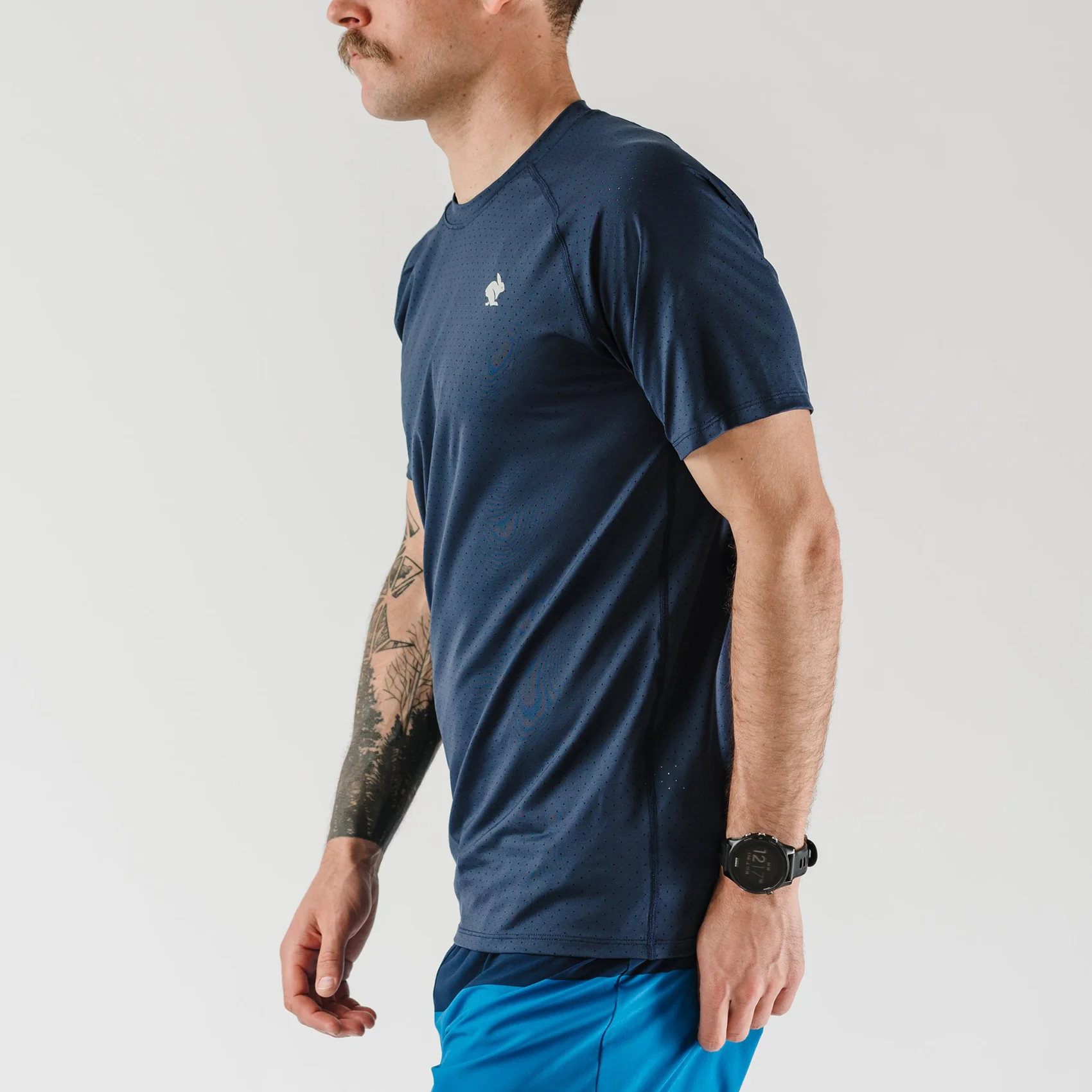 Men's EZ Tee Perf Short Sleeve Top - Dress Blues - Image 3