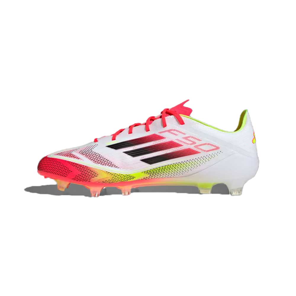 Men's F50 League FG Soccer Cleat - Cloud White/Core Black/Solar Yellow - Regular (D) - Image 3