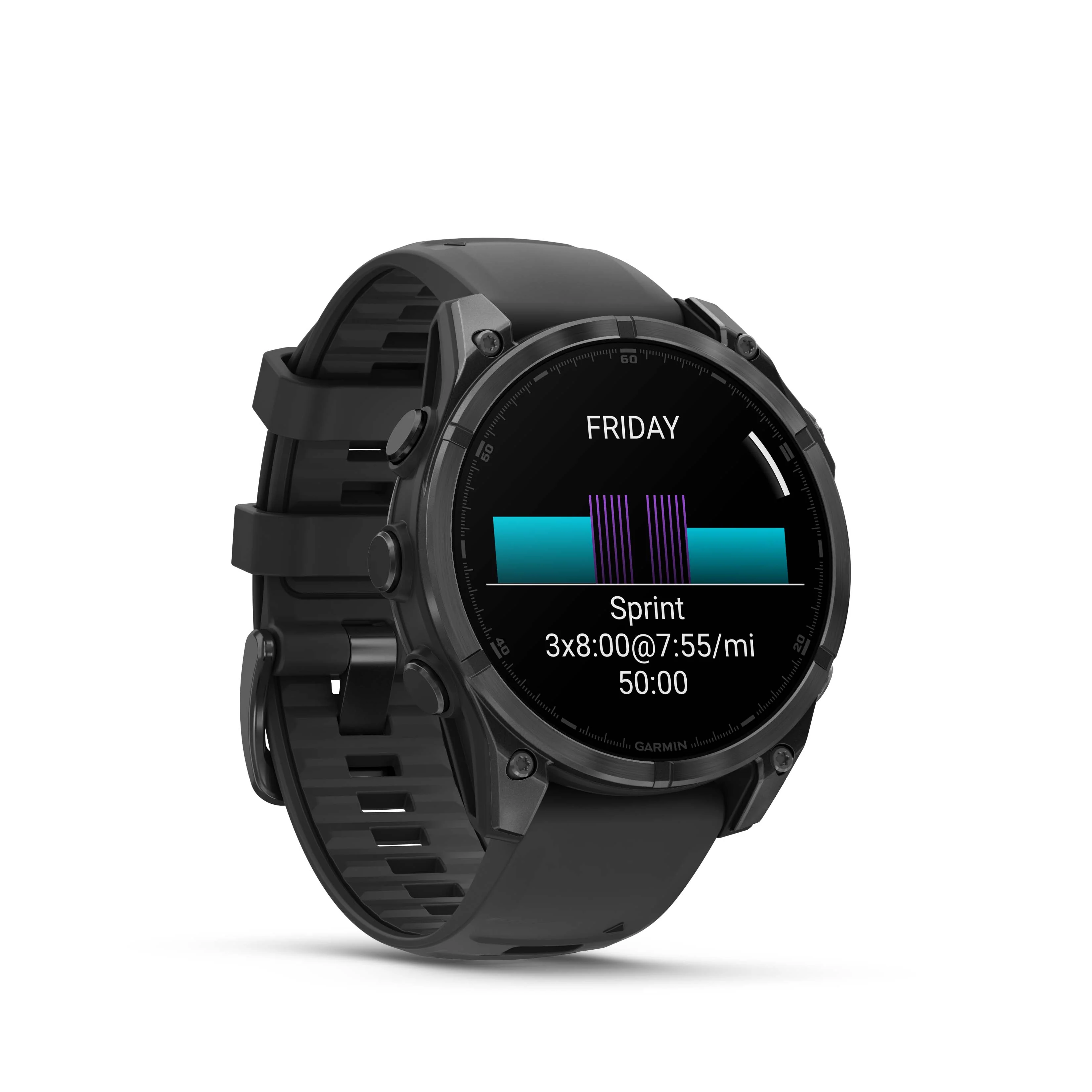 fenix 8 - 47 mm, AMOLED - Slate Gray/Black Silicone Band - Image 7