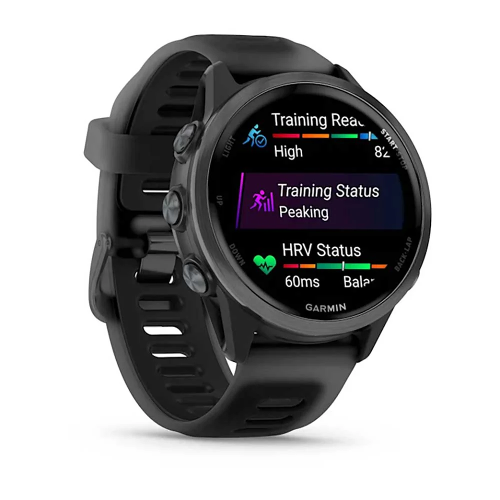 Forerunner 570 - 42mm, Slate Gray Aluminum with Translucent Black/Black Band - Image 2