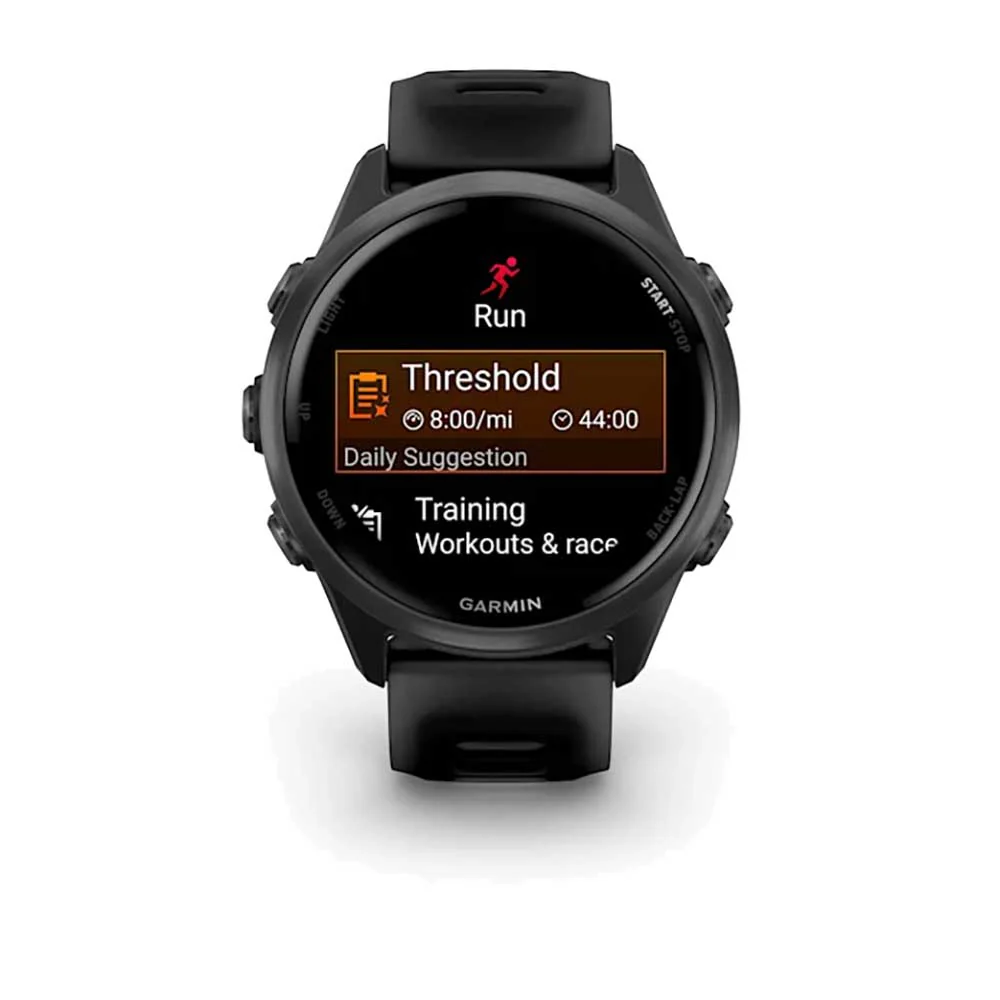 Forerunner 570 - 42mm, Slate Gray Aluminum with Translucent Black/Black Band - Image 4