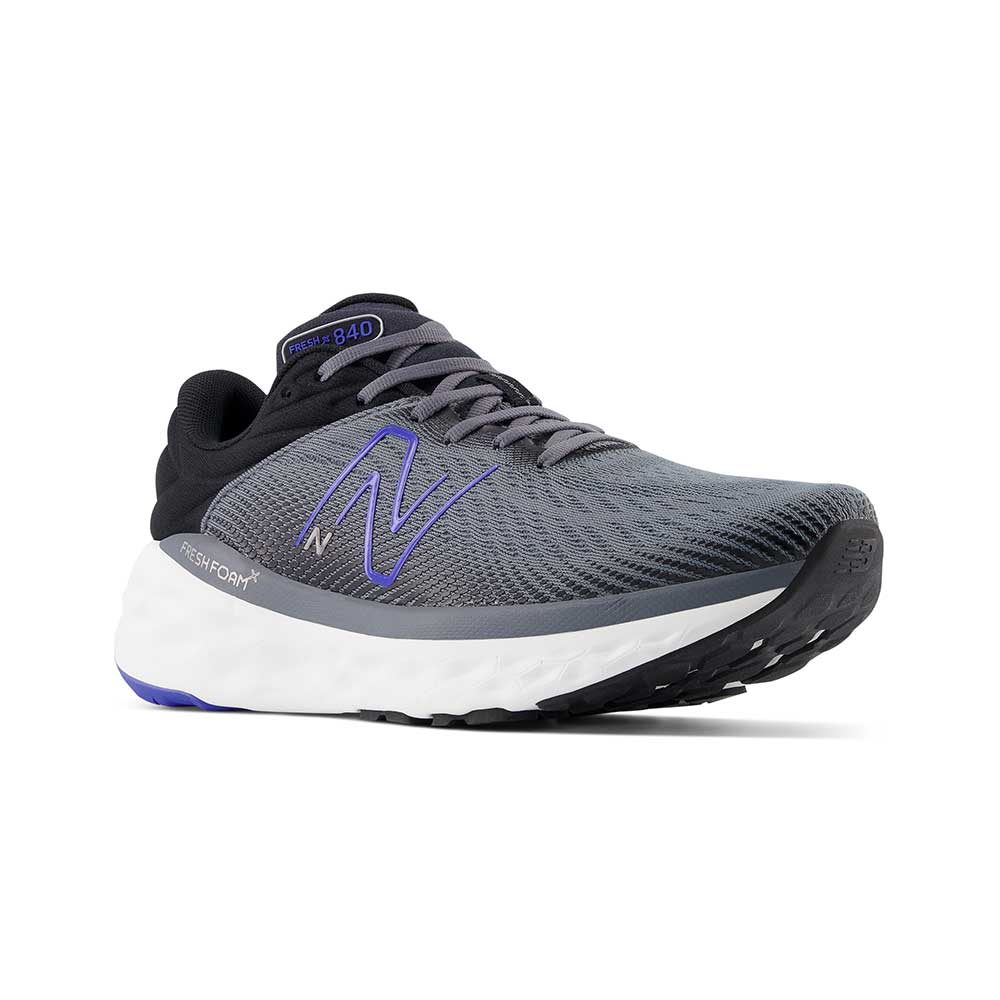 Men's Fresh Foam X 840v1 Running Shoe - Castlerock/Marine Blue- Wide (2E) - Image 2