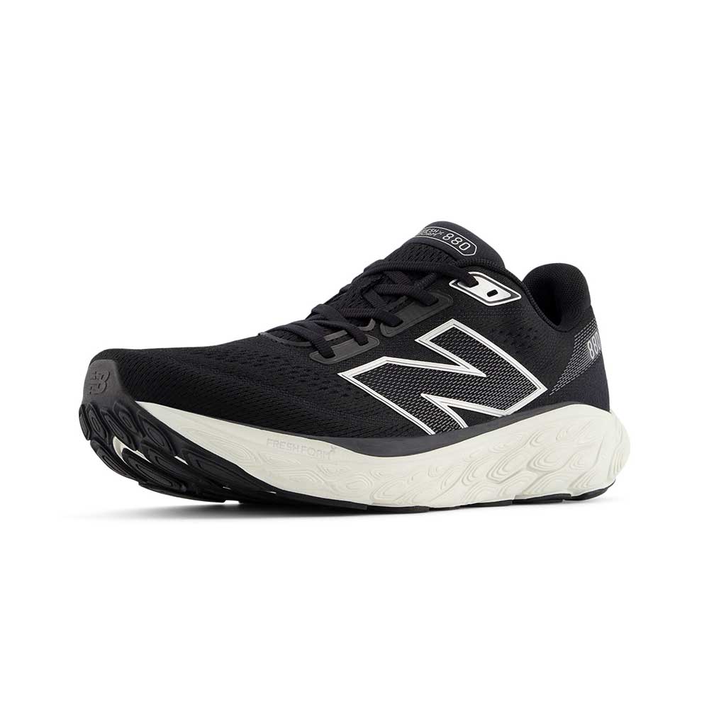 Men's Fresh Foam X 880v14 Running Shoe - Black/Sea Salt - Wide (2E) - Image 4