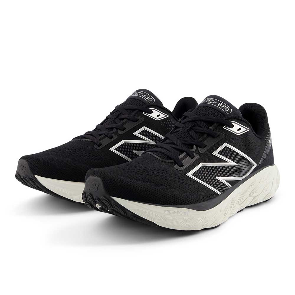 Men's Fresh Foam X 880v14 Running Shoe - Black/Sea Salt - Extra Wide (4E) - Image 4