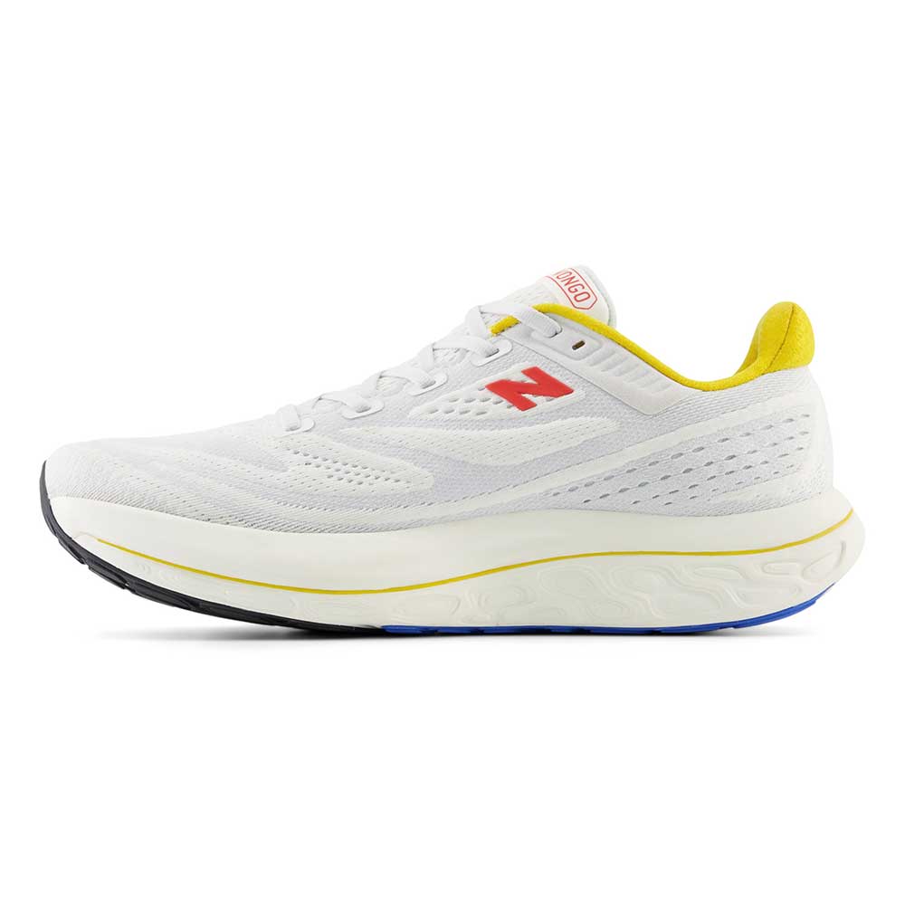 Men's Fresh Foam X Vongo v6 Running Shoe - White/Ginger Lemon - Regular (D) - Image 4