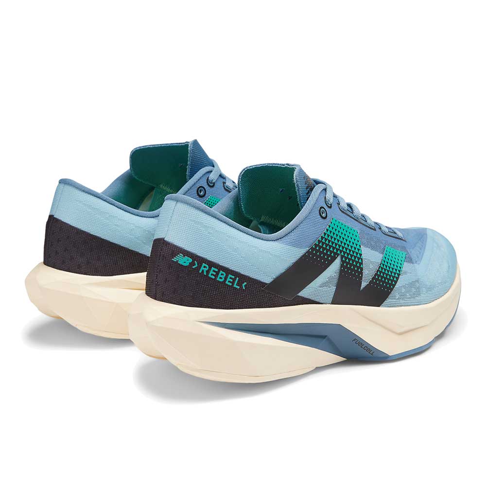 Men's FuelCell Rebel v4 Running Shoe - Heron Blue/Chrome Blue - Wide (2E) - Image 6