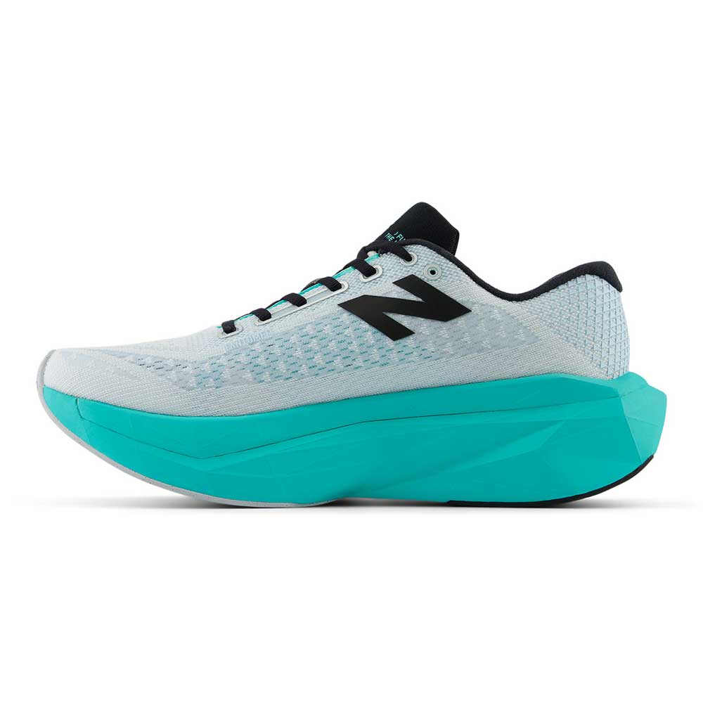 Men's FuelCell SuperComp Trainer v3 Running Shoe - White/Cyber Jade - Regular (D) - Image 3