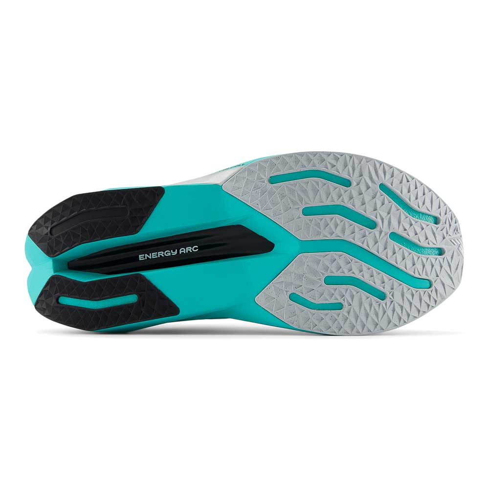 Men's FuelCell SuperComp Trainer v3 Running Shoe - White/Cyber Jade - Regular (D) - Image 7