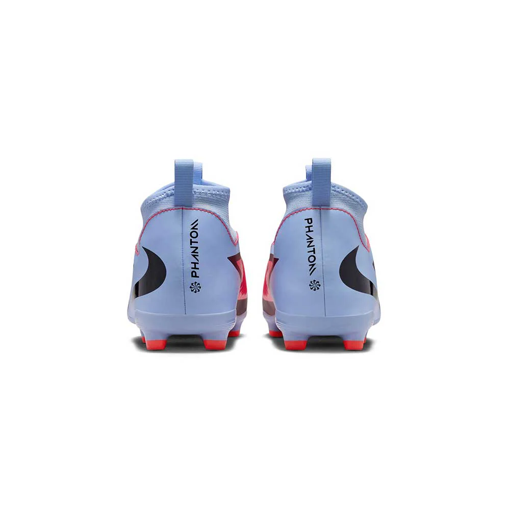 JR Phantom 6 High Academy FG/MG Soccer Cleat - Royal Tint/Bright Crimson/Black - Image 5