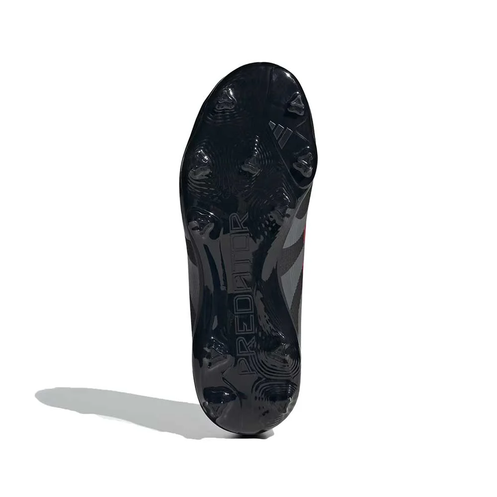 JR Predator League FG Soccer Cleat - Core Black/Grey Four/Lucid Red - Regular (D) - Image 3