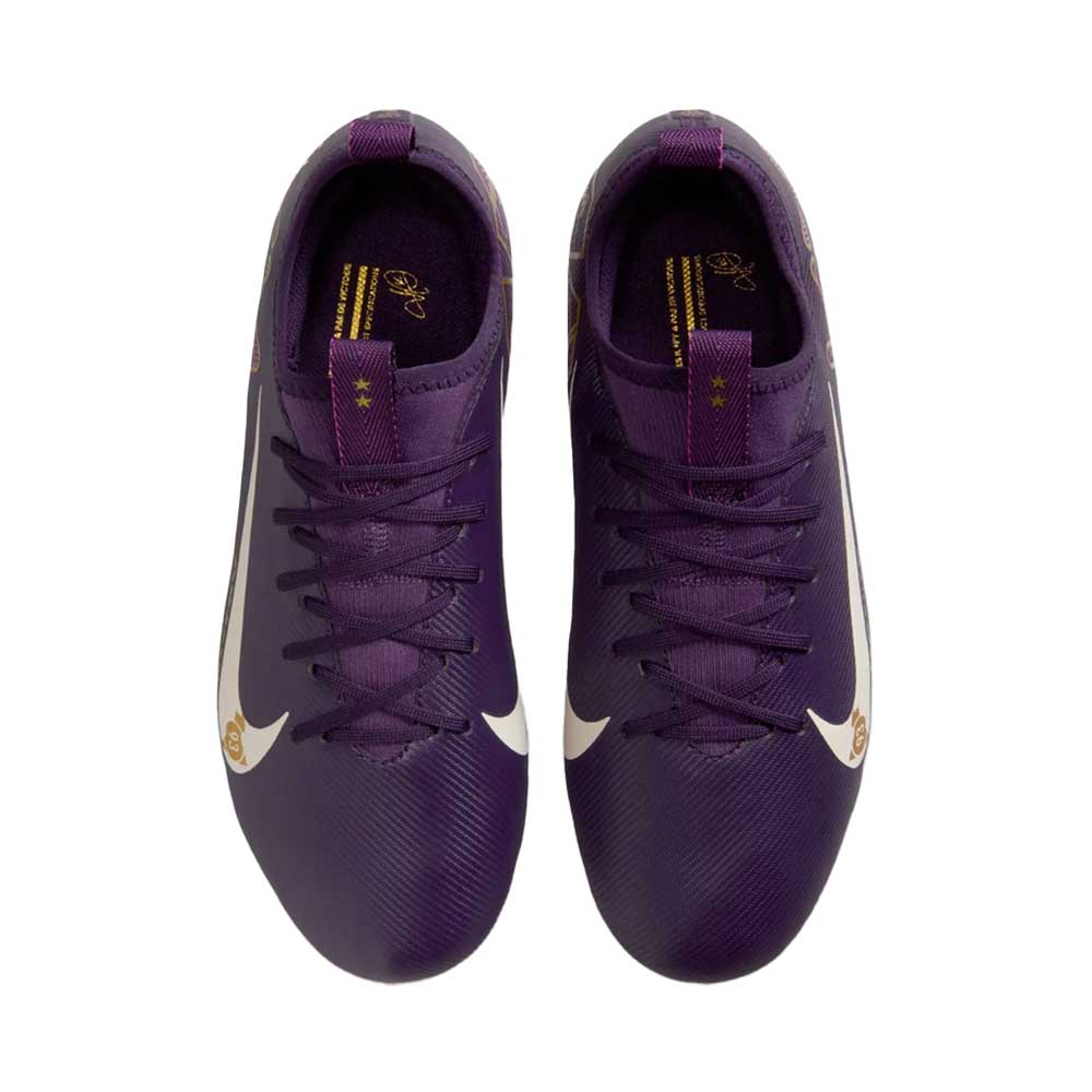 JR Zoom Vapor 16 Academy Mbappe FG/MG Soccer Shoe - Grand Purple/Pale Ivory - Regular (D) - Image 2