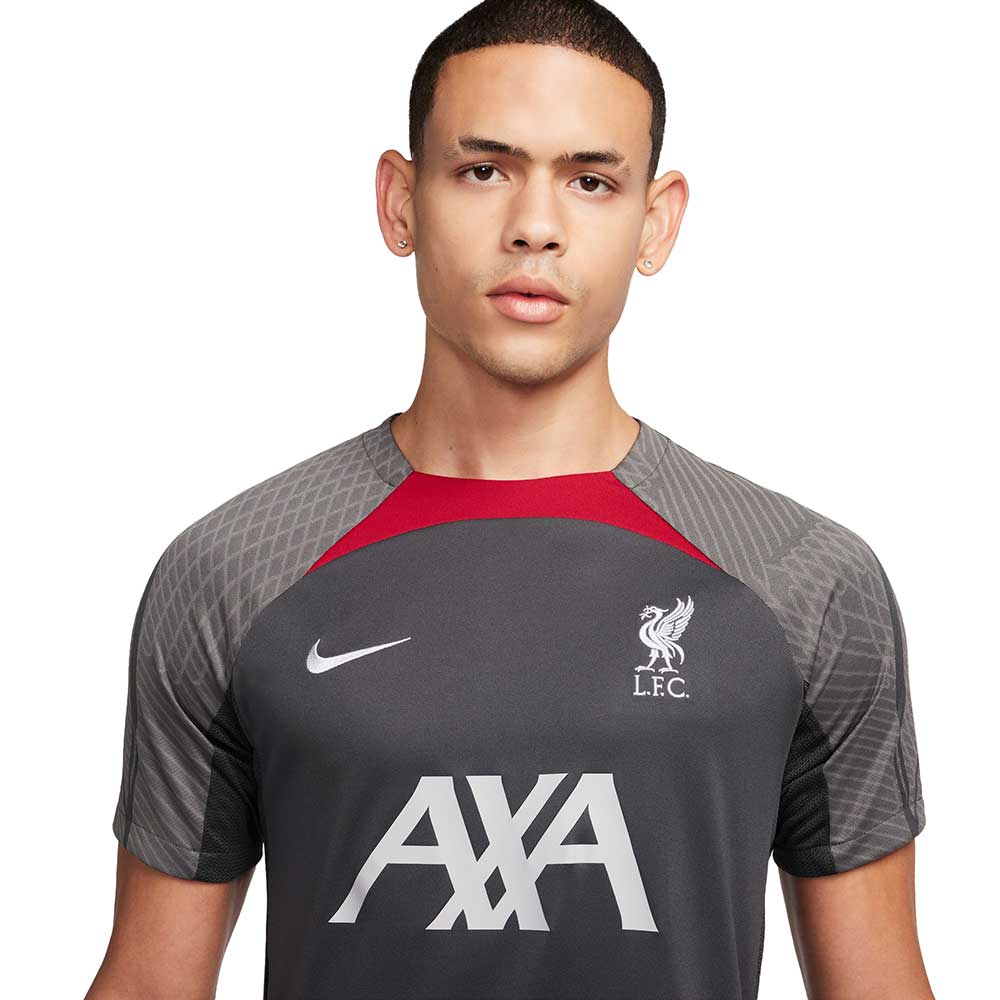 Men's LFC DF Strike Short Sleeve Top - Anthracite/Anthracite/Wolf Grey - Image 4