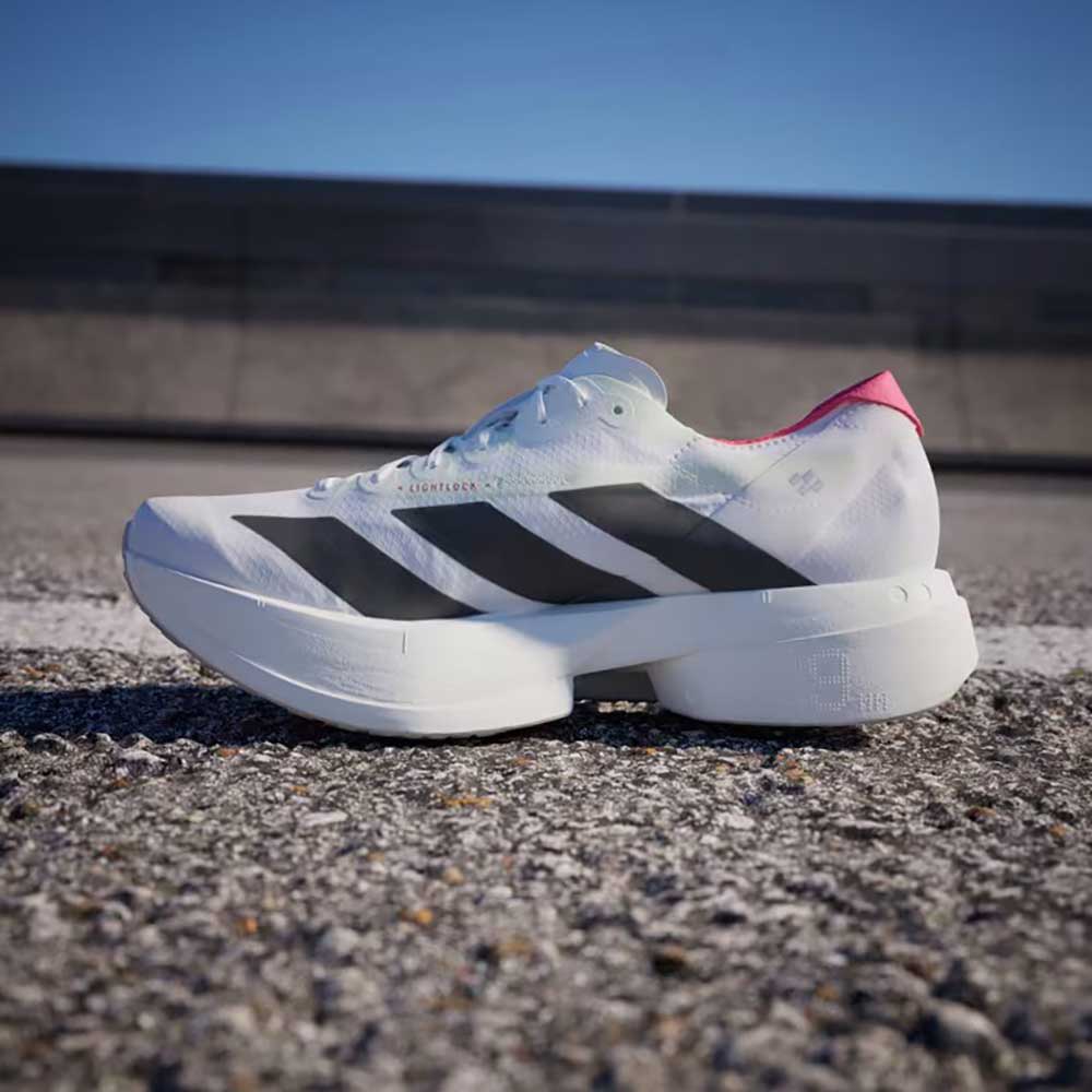 Men's Adios Pro 4 Running Shoe - Footwear white/core black/silver metallic - Regular (D) - Image 2
