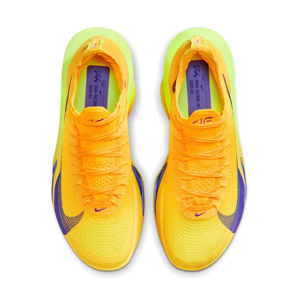 Men's Nike Alphafly 3 Running Shoe - Laser Orange/Indigo Burst/Citron Pulse - Regular (D) - Image 4