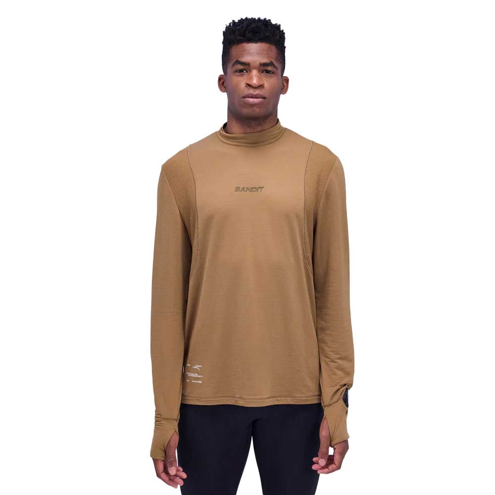 Men's Aura Grid Mockneck - Antique Brass