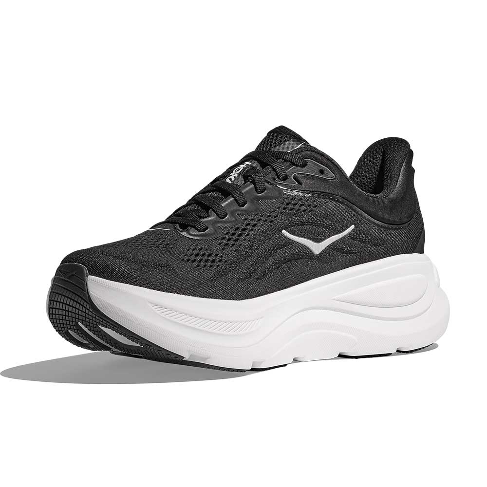 Men's Bondi 9 Running Shoe - Black/White - Wide (2E) - Image 4