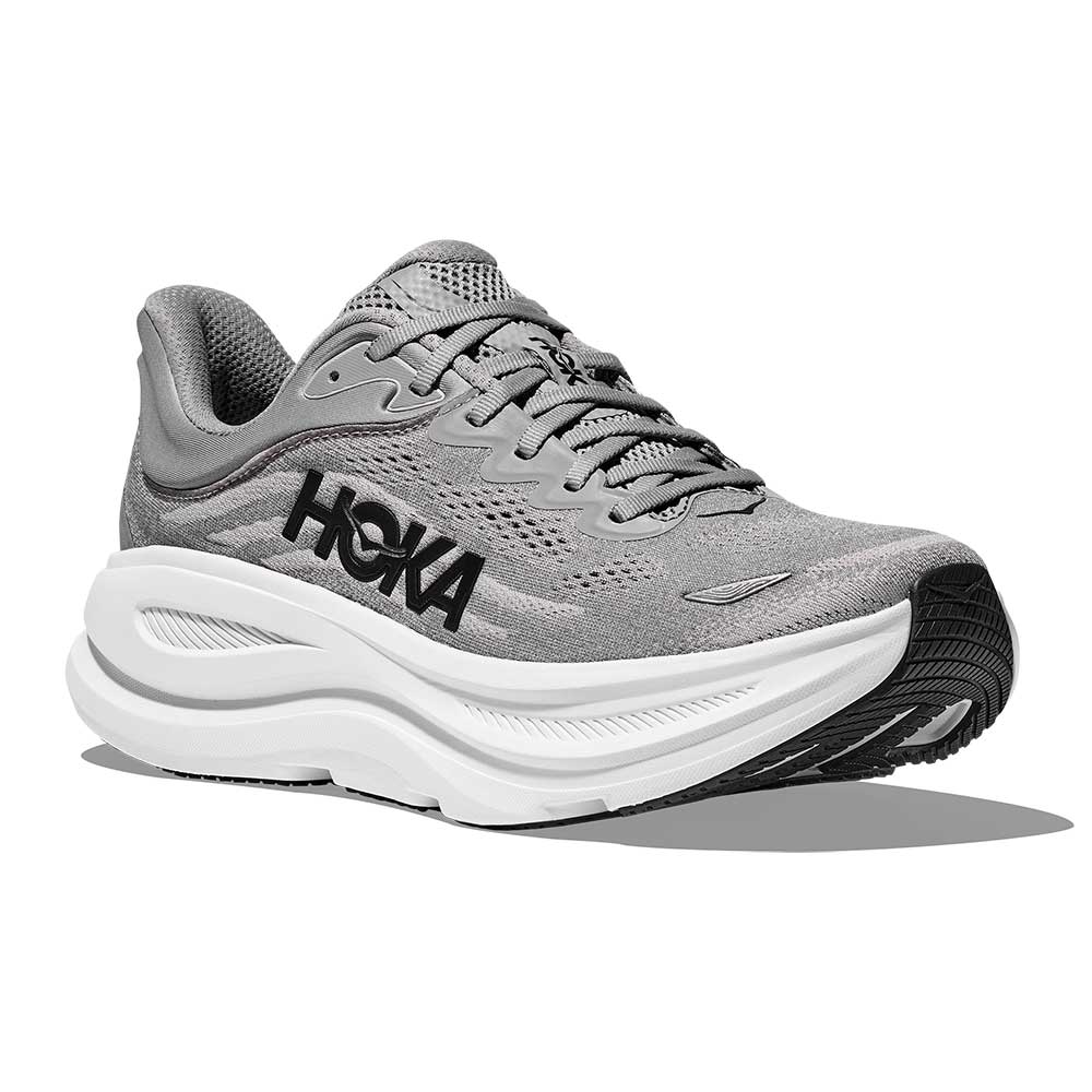 Men's Bondi 9 Running Shoe- Galactic Grey/Stellar Grey - Wide (2E) - Image 2
