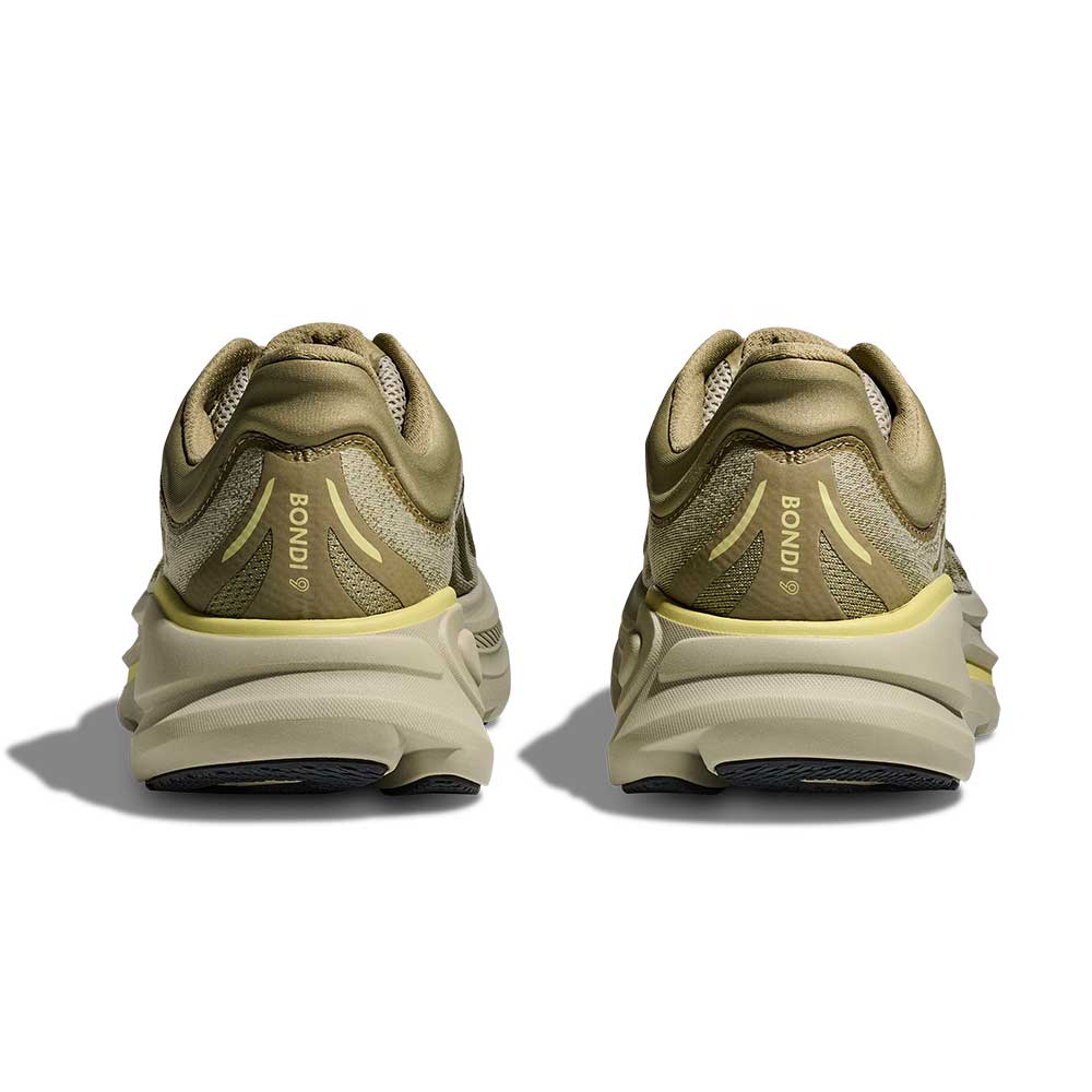 Men's Bondi 9 Running Shoe - Grassland/Oyster Mushroom - Regular (D) - Image 6