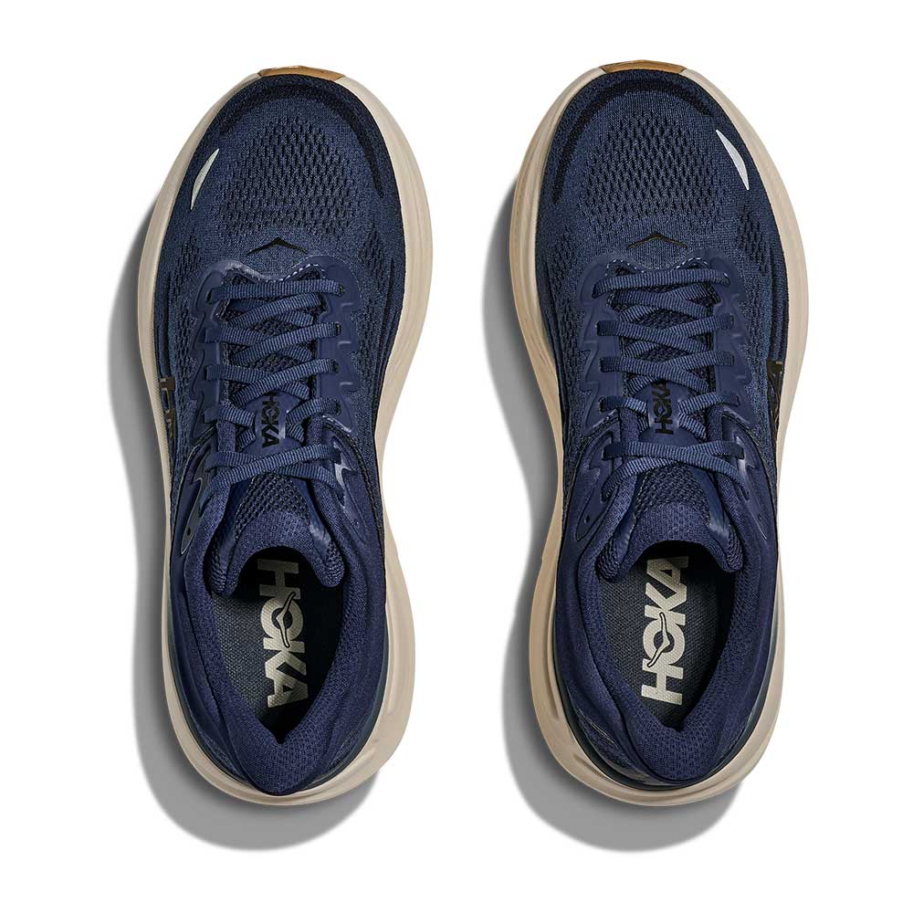 Men's Bondi 9 Running Shoe - Midnight Blue/Varsity Navy - Regular (D) - Image 5