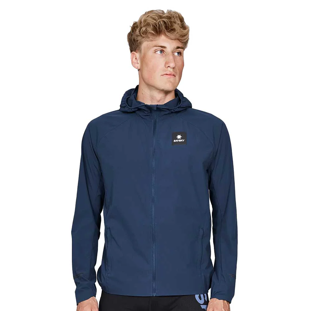 Men's Clean Pace Hooded Jacket - Blue - Image 3